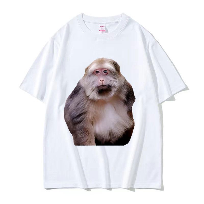Funny Xing Xing Monkey Meme Graphic T Shirt Men's Women High Quality Cotton Tee Shirt Retro Fashion Oversized T-shirt Streetwear