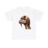 Unisex Adult T Shirt Funny Dinosaur with Hair Raptor Science Quirky Prehistoric