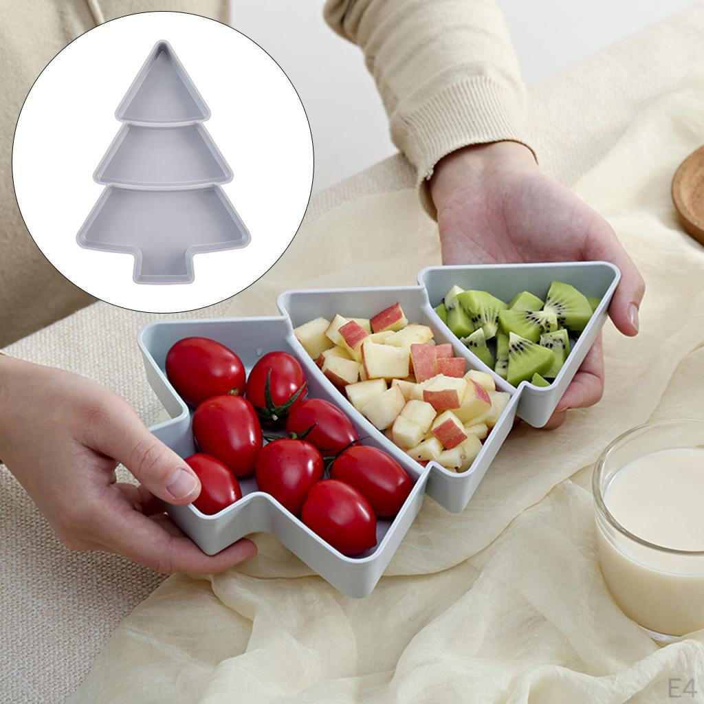 Vassoio Portastuzzichini a Forma di Albero con Scomparti Frutta Secca Ghiaccioli Caramelle