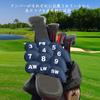 Golf Iron Covers, 11-Piece Set, Magnetic Closure, Wedge Covers, Neoprene Material, Lightweight, Numbered, Head Protection Covers, LT-018 (Navy)