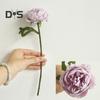 Clear Texture False Tea Rose No Watering Realistic Bridal Bouquet Faux Rose Flower