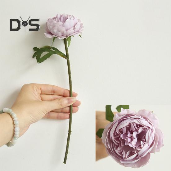 Clear Texture False Tea Rose No Watering Realistic Bridal Bouquet Faux Rose Flower