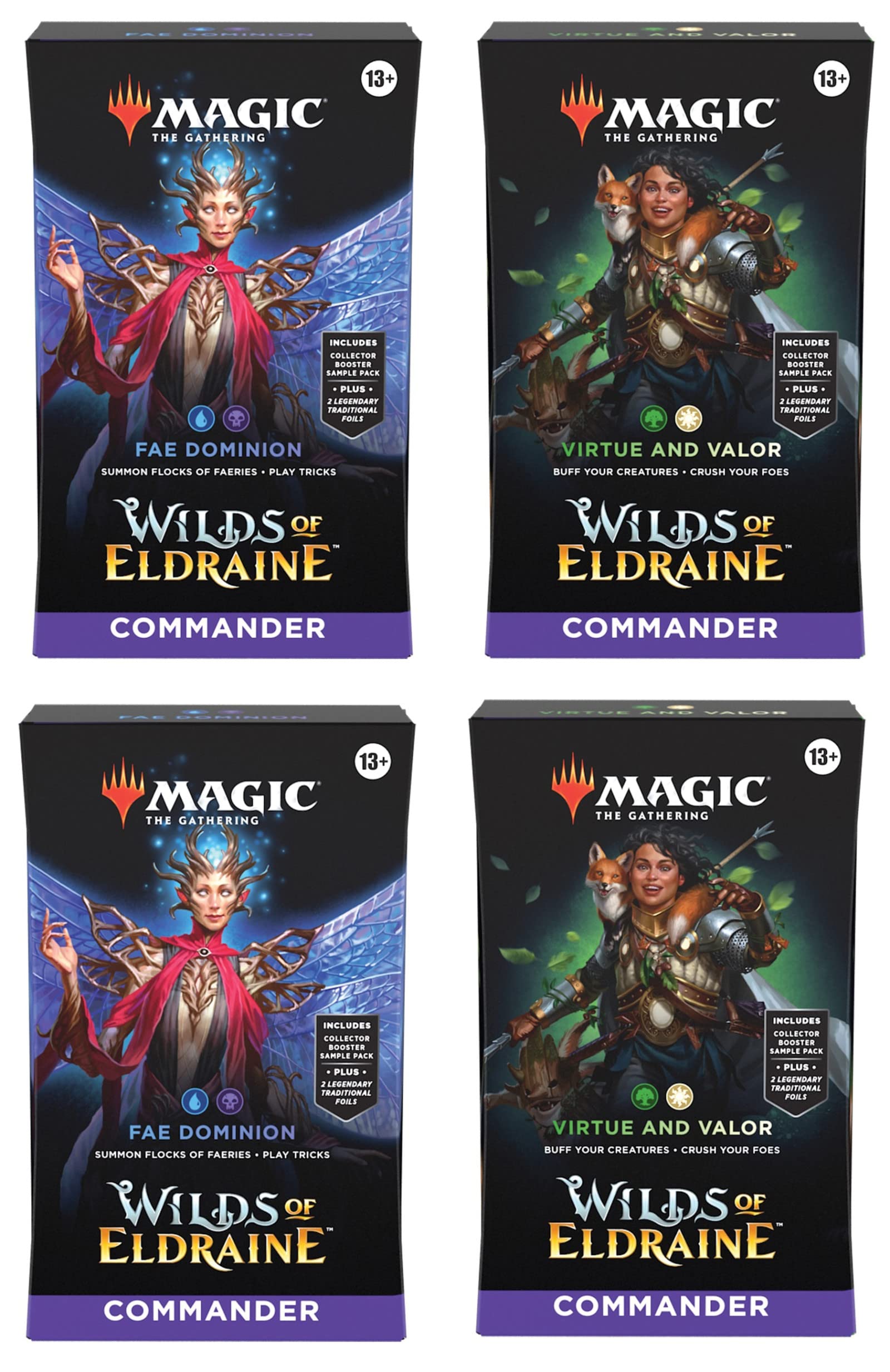 

Колоды командира Magic the Gathering Wilds of Eldraine по (4 шт.)