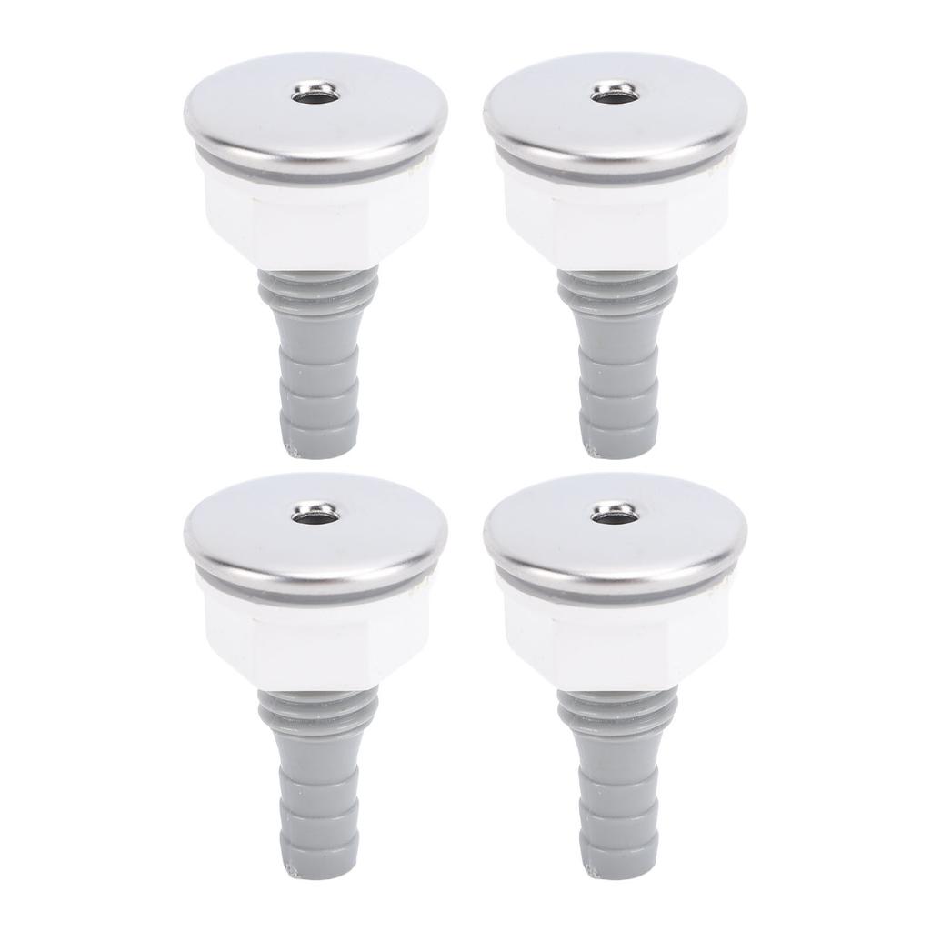 4 stk Badekar Luftboble Dyse PVC SPA Badekar Rett Bobledyse for Bassengtilbehør