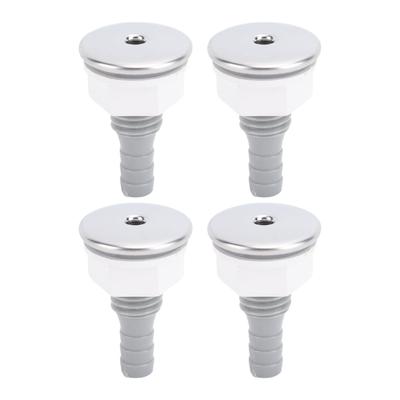 4 Stück Badewannen Luftblasendüse PVC SPA Badewanne Gerade Blasendüse für Poolzubehör