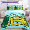 3pcs Pippi Longstocking Bedding Set Duvet Cover Closure Includes 1 Duvet Cover & 2 Pillowcases, Soft and Comfortable for All Seasons.