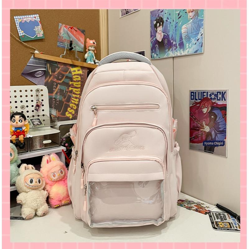 

Японские прозрачные школьные рюкзаки для студентов колледжей большой вместимости и высокой ценности. Милые мультяшные рюкзаки для девочек для ношения в кампусе. .