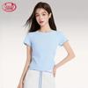 Langsha Women's Slim Fit Round Neck Short Sleeve T-Shirt