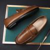 Genuine Leather Men Casual Shoes Outdoor Fashion Gentleman Luxury Mens Loafers Moccasins Breathable Slip On Shoes Leisure Walk