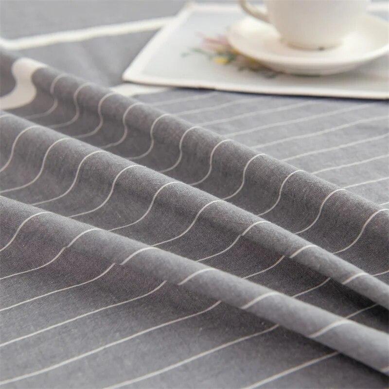 1PC 100% Yarn-dyed High-quality Cotton Washed-cotton Bedspread Set Checked Printed Bedspread Single Double Right Angle Bedspread