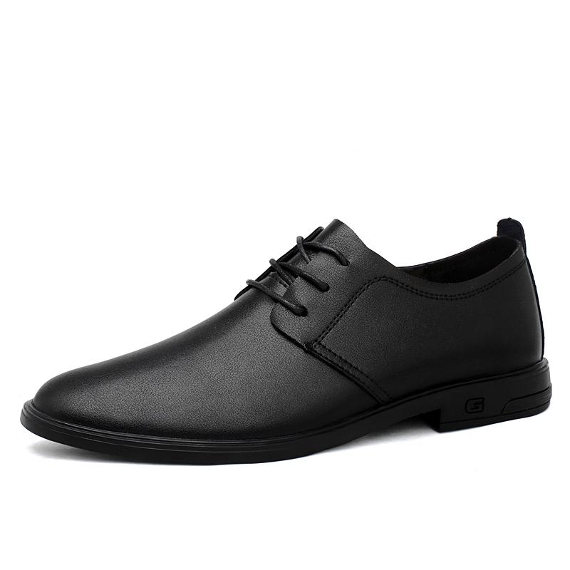 Non-Slip Soft Sole High Quality Men's Genuine Leather Shoes Flat Lace Up Casual Shoes New Classic Cowhide Oxford Shoes for Men