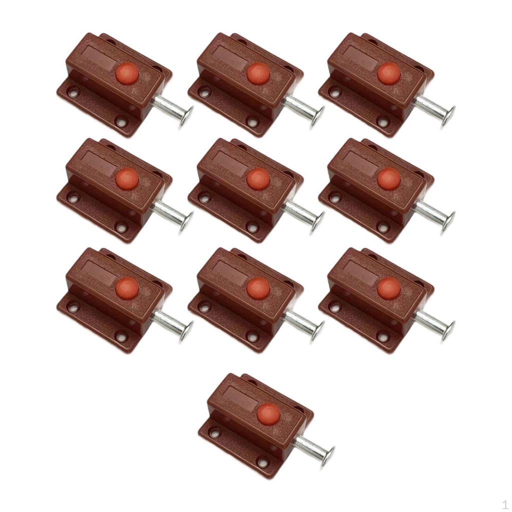 10 Push Buttons, Barrel (for , Doors, Cribs)