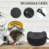 Snow Goggles Hard Case Ski Goggle Case EVA Box Snow Swim Goggles Storage Box Safety Zippered Goggles Case Hard Ski Goggle Case