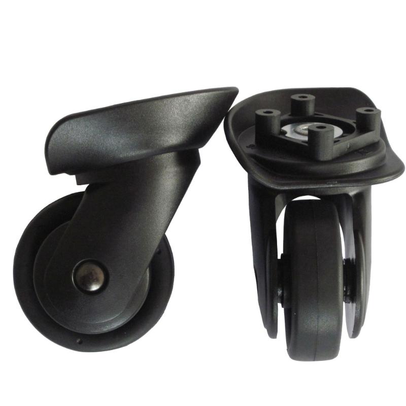 2Pcs Trolley Casters Replacement Heavy Duty Roller Wheel for Luggage Box Suitcase 360 Degree Swivel Kit SilentWheel