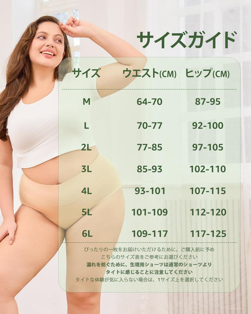 Sanitary Shorts for Period Underwear High Inner Set of 3 [POPKOK] Women, Shorts, Set, Cotton, Waist, Leak-Proof, Pants, Underwear, (Black/Nude/Gray,