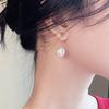 1 Paar Piercing helle Farbe Frauen Ohrringe einfache Faux Perle Anhänger