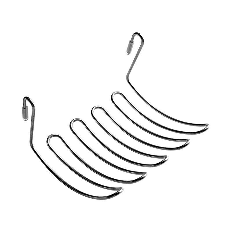 

1pc/2pcs Stainless Steel Drain Basket Expansion Small Hanging Rack Storage Rack Storage Basket Stainless Steel Home Goodies