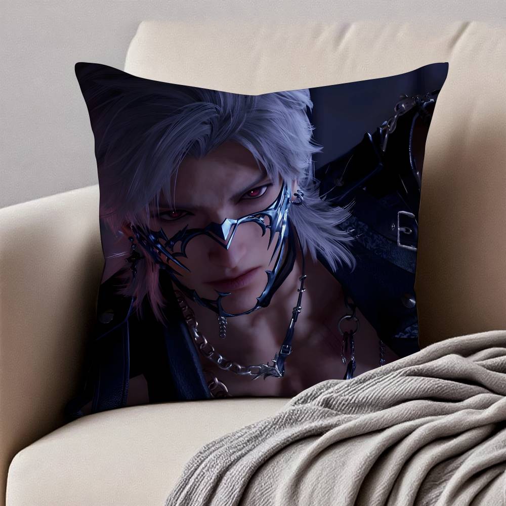 Game Love And Deepspace Sylus Pillow Case Anti-dustmite Pillowcase Invisible Zipper Silky Short Plush Sofa Cushion Cover