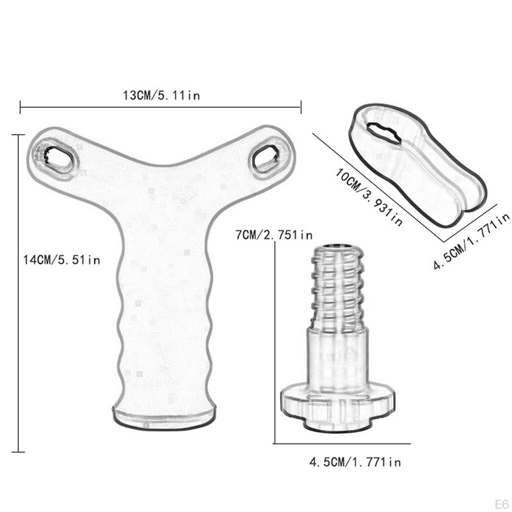 Dumbbell Grip Handle ,Converts Your Dumbbells into Kettlebells for Weights Plate ,Weighted ,Strength