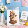 1/4Pcs Anti-Collision Sticker Soft Elastic Dog Belly Design Stress Relief Toy Kids Adults Portable Decompression Tool