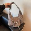 Drawstring Lightweight Single-shoulder Bag, A Fresh, Casual and Laid-back Crossbody Bag for Girls
