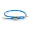 Bracciale in Acciaio a Forma di H: Acciaio Inossidabile Regolabile, Oro 3D, Impermeabile, Resistente al Sudore, Design a Corda