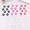 DIY Attractive Cat Paw Reflective Stick-ons for Bicycles, E-Bikes, MTB, Moto Helmets; Vinyl Adhesives for Bike Frames and Tubes