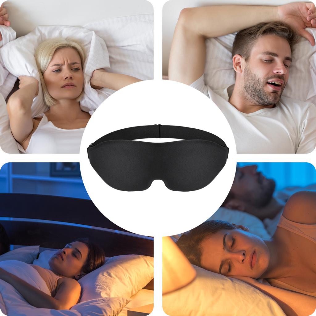 3D Eye Mask Sleeping Eye Mask Soft Breathable Night Blindfold Blackout for Men Women