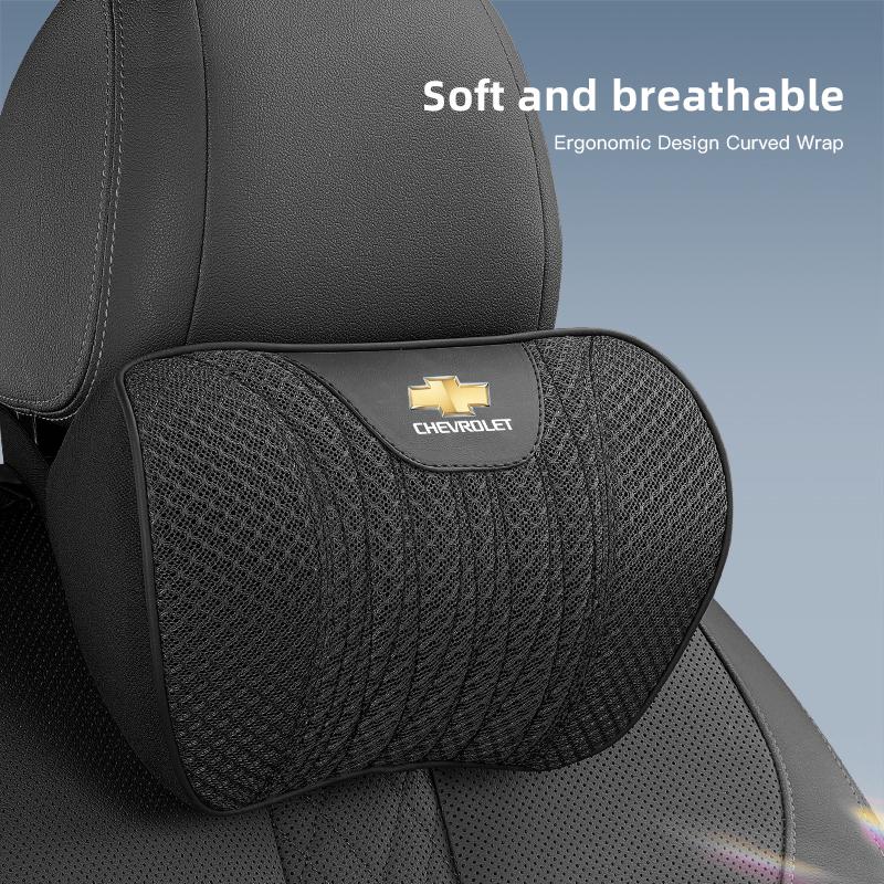 Coussin de siège pour appui-tête en soie glacée pour voiture, support lombaire, intérieurs automobiles pour Chevrolet Spark Captiva Cruze Tracker Epica SS Accessoires
