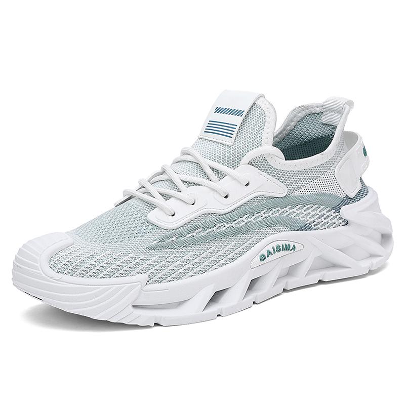 Men Sports Running Black Jogging Shoes Casual Sneakers Outdoor Breathable Mesh Women Light Shock-absorption Black Tennis