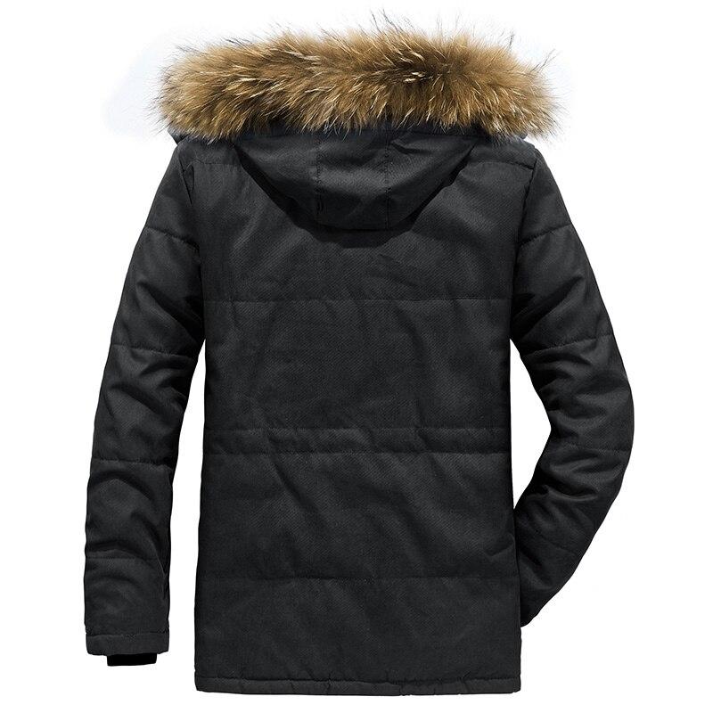 Men 's Casual Jacket Male Winter Parkas Fur Trench Thick Overcoat Windproof Heated Jackets Cotton Warm Coats Men