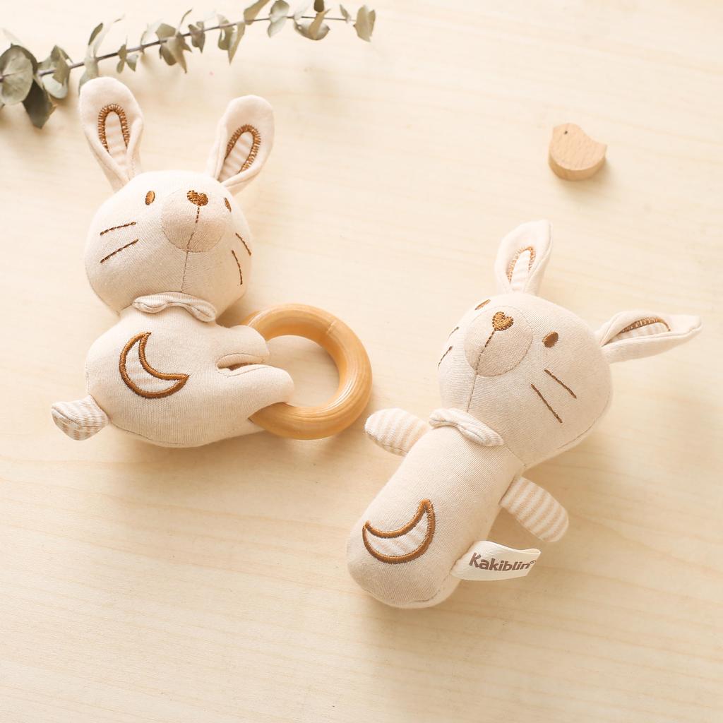 Promise Babe Stick Rattle Rattle Baby Fabric Organic Baby Shower Educational Toy for Newborns and Baby Gift Ring-Ring Toy, Toy, Cotton, Gift,