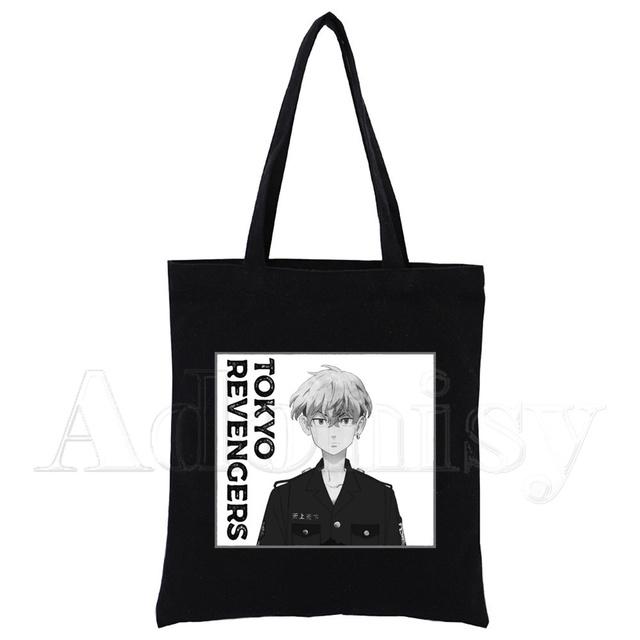 Tokyo Revengers Hanagaki Takemichi Ken Ryuguji Haori Kimono Women Shopping Canvas Bag Tote Eco Harajuku Shopper Shoulder Bags