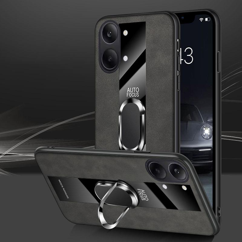 For Xiaomi Poco X8 Pro Max Case Business Magnetic Ring Holder Shockproof sheepskin Leather Soft Silicone Fashion for Xiaomi Poco X8 Back Cover