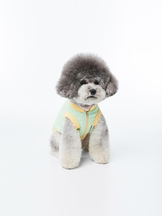 ORIGINAL VOLUME LOGO SLEEVELESS ZIPUP-MELON