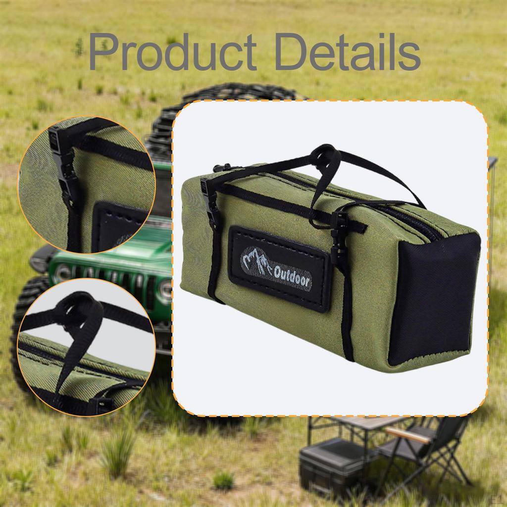 1/10 RC Car Luggage Bag Cargo Roof Realistic Decorative Wear Resistant Simulation Miniature