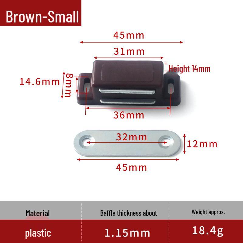 

Compact and Strong Magnetic Wardrobe and Cabinet Door Touch Latch