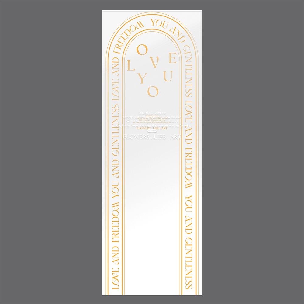 

20pcs Waterproof Bouquet Packaging Bags Transparent Floral Gift Bags Wedding Birthday Party оранжевый