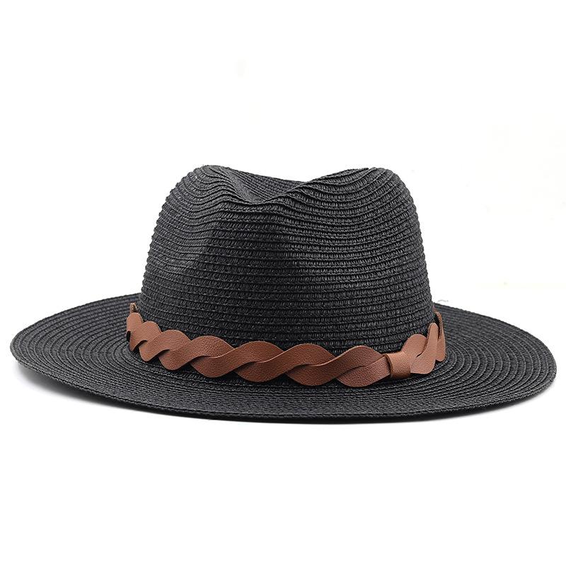 Classic for ethnic style big edge straw hat European and American cowboy style straw hat outdoor leisure jue style wind sunscreen hat
