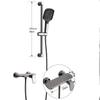Wall-mounted Copper Round Shower Faucet Set