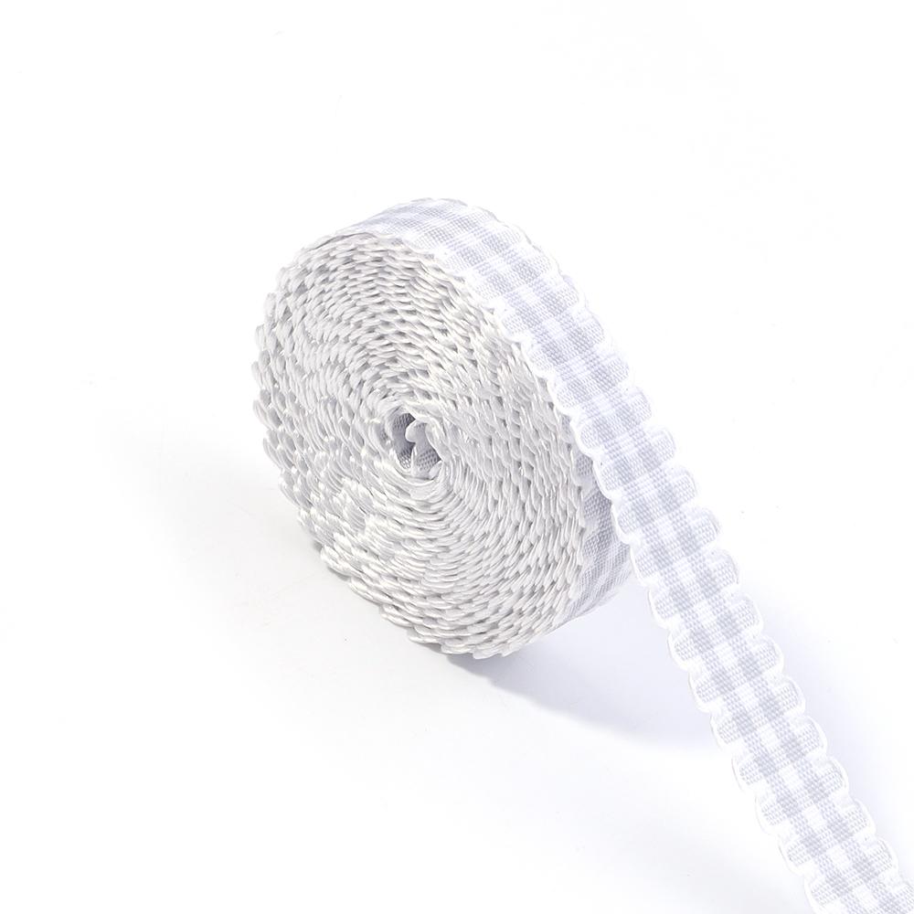 5Yards Wavy Lace Checkered Ribbon Colorful Plaid Satin Ribbon For Flower Gift Packaging DIY Clothing Accessories Home Decoration