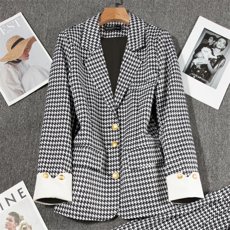 White blazer women's spring new casual temperament celebrity high-end fashion suit