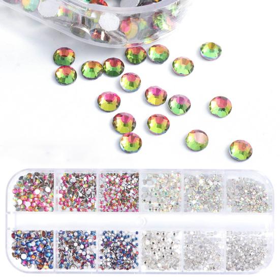 Nail Decor Multi-Color Nail Art Flat Bottom