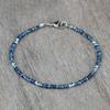 Women's Boho Beach Glass Bead Anklet, Fashion Metal Mixed Pattern Stone Beaded Anklet, Can Be Used As Bracelet or Anklet