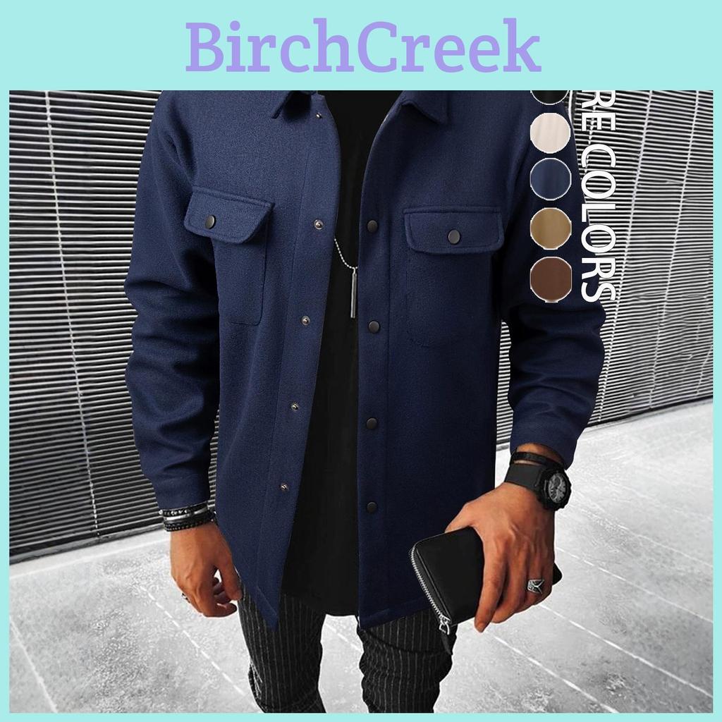 Windproof Corduroy Jacket For Men With Dual Button Closure For Casual Streetwear