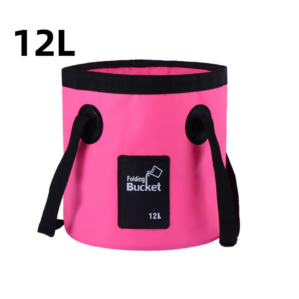 12L Folding Portable Multifunctional Waterproof Outdoor Travel Bucket Storage Container Camping Hiking Car Washing Bucket Camp