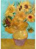 Impressionist Vincent Van Gogh Bouquet Sunflowers In Vase Poster Canvas Painting Abstract Roses Wall Art Room Home Decoration