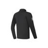 FILA Letter Logo Printed Stand Collar Ski Knit Jacket Men Jacket Deep-Black A11M346502F-BK