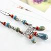Geometric Ethnic Style Beaded Headdress Tassel Tassel Forehead Headband  Women