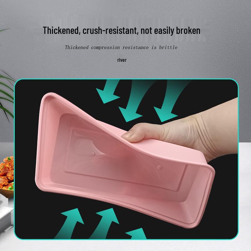 Pink Single Compartment Disposable Meal Box